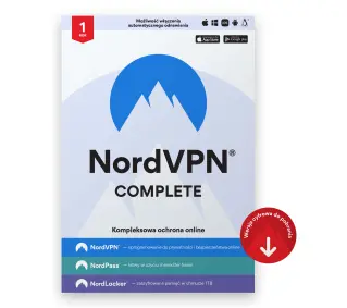 NordVPN Complete VPN + Menedżer haseł + Chmura 1 RokDostęp po opłaceniu zakupu