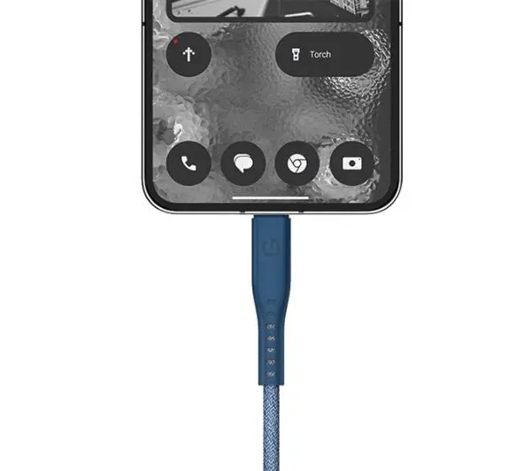 Energea Flow USB-C - USB-C 1,5m 240W 5A PD Fast Charge Niebieski