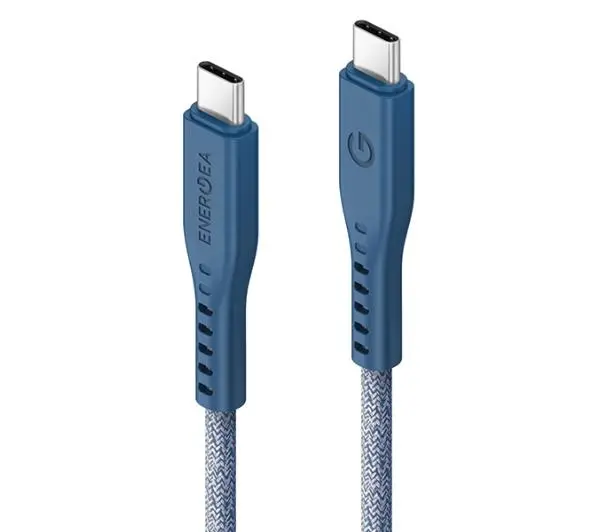 Energea Flow USB-C - USB-C 1,5m 240W 5A PD Fast Charge Niebieski