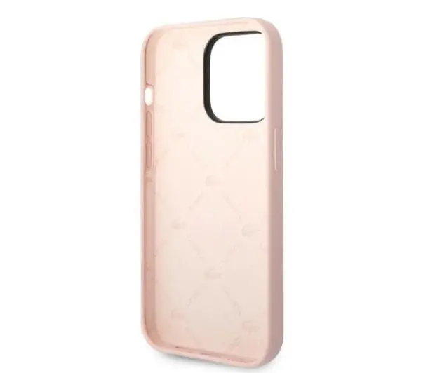 Lacoste Silicone do iPhone 14 Pro Max Jasnoróżowy