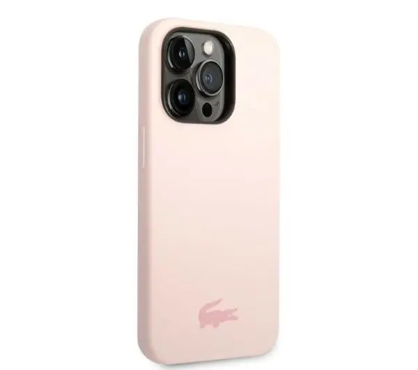 Lacoste Silicone do iPhone 14 Pro Max Jasnoróżowy