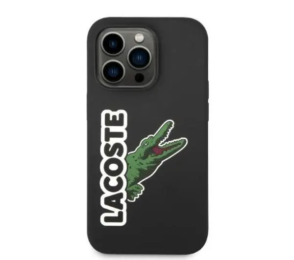 Lacoste Silicone Head Crocodile do iPhone 14 Pro Max Czarny