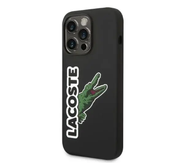 Lacoste Silicone Head Crocodile do iPhone 14 Pro Max Czarny