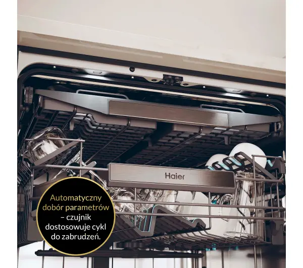 Haier I-Pro Shine Seria 4 XS 6B0M4PDB 59,7cm Funkcje AI  Automatyczne otwieranie drzwi Szuflada na sztućce  - TRZECI -55%, ALBO 5-TY ZA 1ZŁ - Kup na Raty - RRSO 0%
