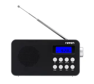Raven ERADP002 Radio FM Czarny