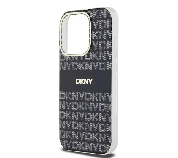 DKNY IML Mono & Stripe MagSafe do iPhone 14 Pro Max Czarny