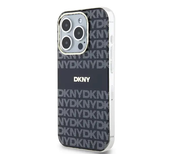 DKNY IML Mono & Stripe MagSafe do iPhone 14 Pro Max Czarny