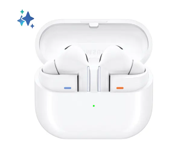 Samsung Galaxy Buds 3 Pro SM-R630NZW Dokanałowe Bluetooth 5.4 Funkcje AI Biały - ⚡ BESTSELLERY ⚡ - Kup na Raty - RRSO 0%