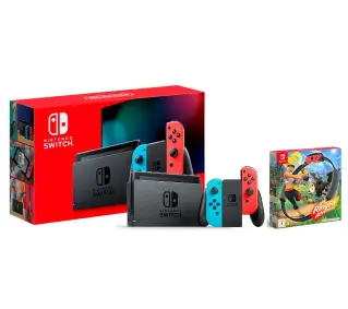 Nintendo Switch Joy-Con v2 Czerwono-niebieski + Ring Fit Adventure - Kup na Raty - RRSO 0%