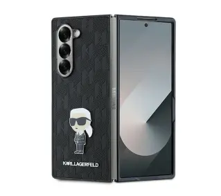 Karl Lagerfeld Saffiano Ikonik Pin do Galaxy Z Fold 6 Czarny