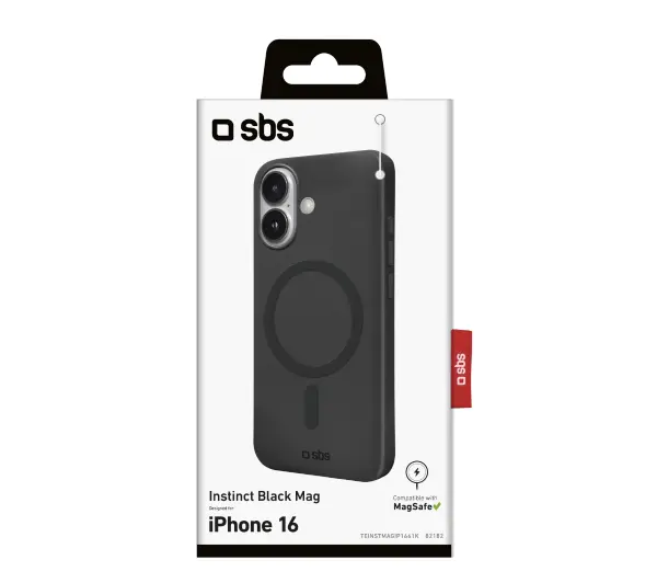 SBS Instinct MagSafe do iPhone 16 Czarny
