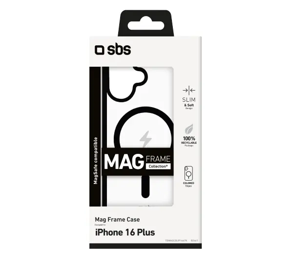 SBS Mag Frame TEMAGCOLIP1667K do iPhone 16 Plus Czarny