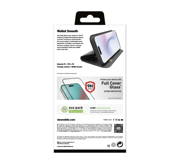 SBS Smooth Wallet TEWALIP1667PK do iPhone 16 Pro Max Czarny