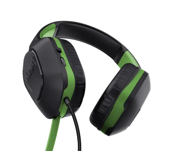 Trust GXT 415X ZIROX Nauszne Czarno-zielony do Xbox