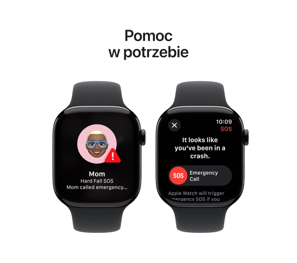 Apple Watch Series 10 GPS AI + Cellular AI 42mm aluminium onyks pasek sportowy czarny S/M - Kup na Raty - RRSO 0%