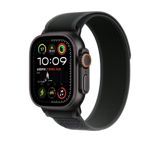 Apple Watch Ultra 2 GPS + Cellular koperta z tytanu czarna 49mm opaska Trail czarny S/M - Kup na Raty - RRSO 0%