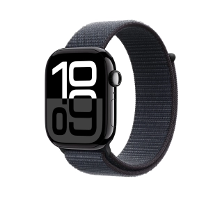 Apple Watch Series 10 GPS AI + Cellular AI koperta 46mm aluminium onyks opaska sportowa atramentowy - Kup na Raty - RRSO 0%