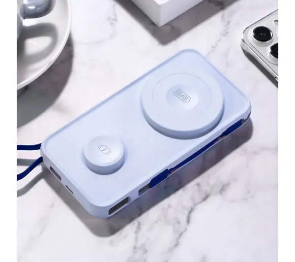 3mk PasteUP 10000mAh 22,5W MagSafe Qi Niebieski