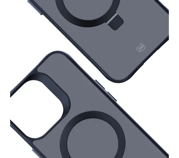 3mk Smoke Case Mag&Stand do iPhone 15 Pro Max Czarny
