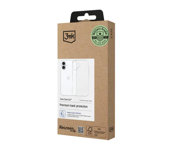 3mk Clear Case Eco do iPhone 16 Przezroczysty