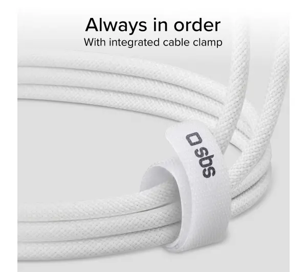 SBS USB-C do USB-C 4.0 240W 1m Biały
