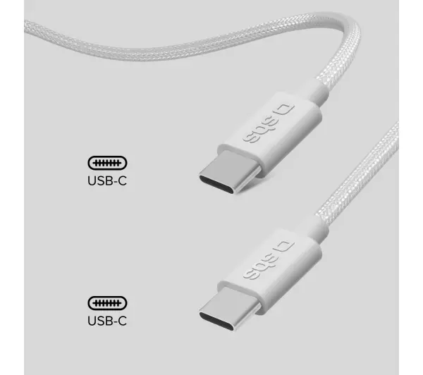 SBS USB-C do USB-C 4.0 240W 1m Biały