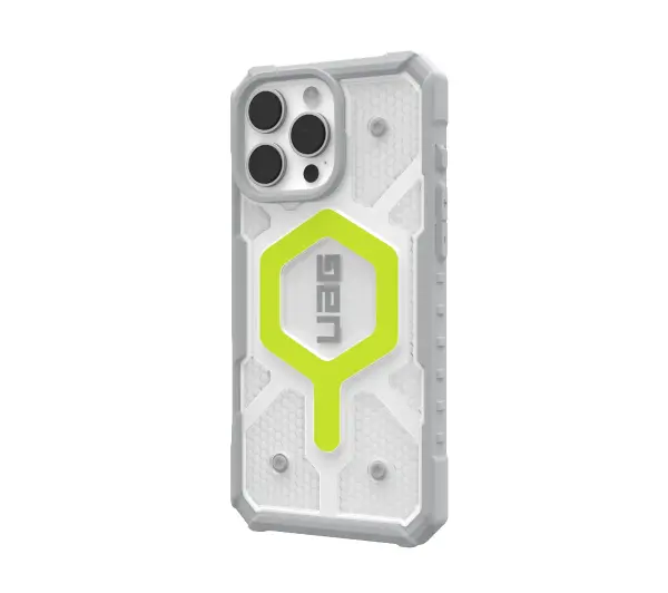 UAG Pathfinder Clear Case Magsafe do iPhone 16 Pro Active Neon