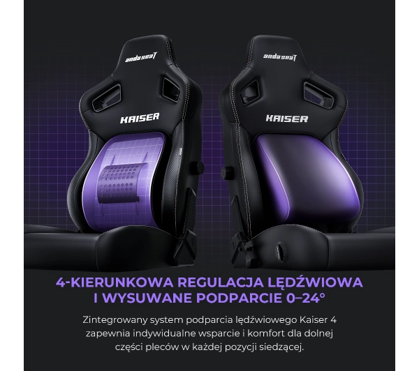 Anda Seat Kaiser 4 XL Gamingowy do 200kg Skóra Eco Pomarańczowy - Kup na Raty - RRSO 0%