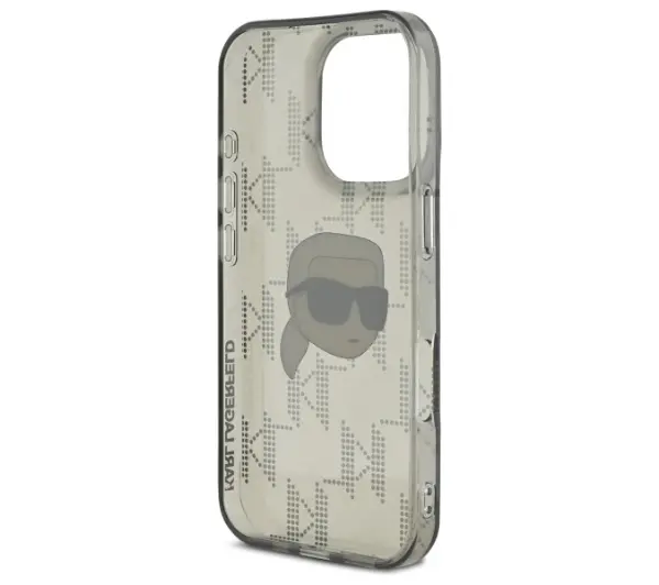 Karl Lagerfeld IML Karl Head Electroplated do iPhone 16 Pro Czarny