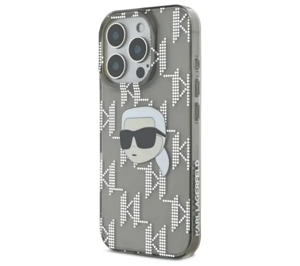 Karl Lagerfeld IML Karl Head Electroplated do iPhone 16 Pro Czarny