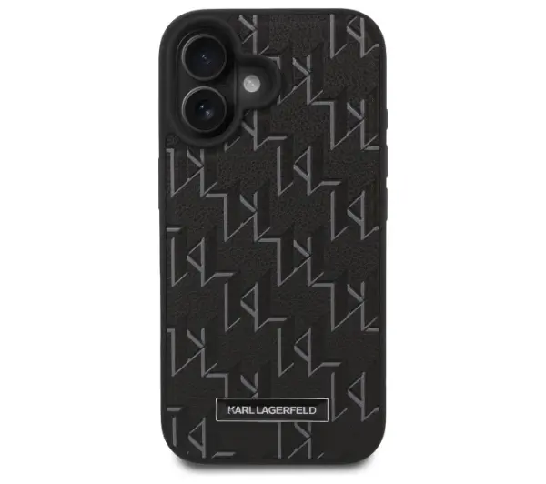 Karl Lagerfeld Hot Stamp MagSafe do iPhone 16 Czarny
