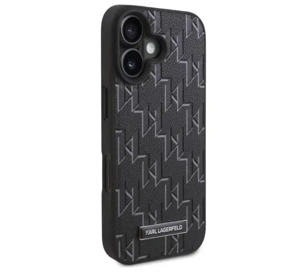 Karl Lagerfeld Hot Stamp MagSafe iPhone 16 Plus Czarny