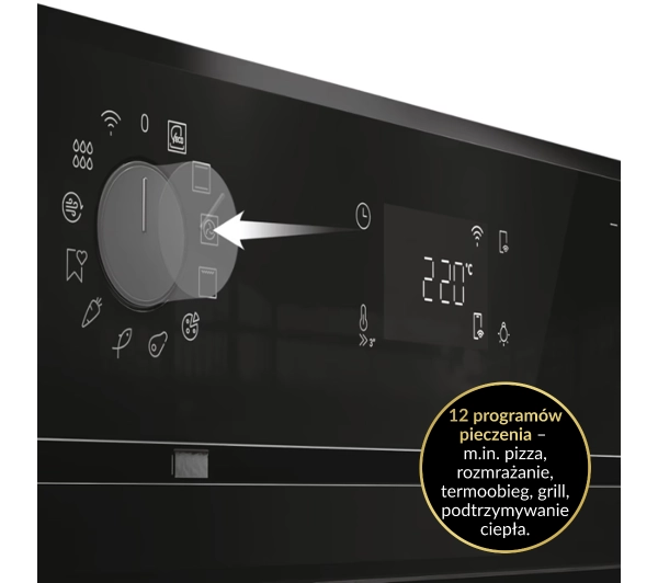 Haier ID Series 2 H6 ID23B3CTW Funkcje AI Termoobieg AirFry Zdalne sterowanie Czarny - Kup na Raty - RRSO 0%
