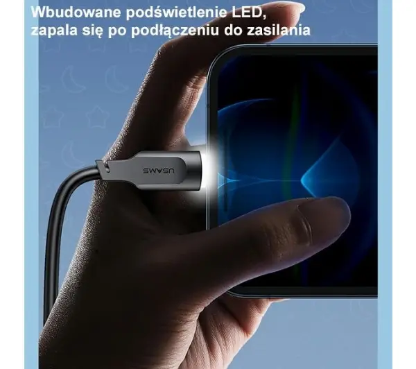 USAMS USB do Lightning 2,4A Fast Charging Lithe Series 1,2m Zielony