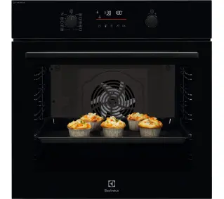 Electrolux 600 SteamBake EOD6F77WZ Termoobieg Termosonda Zdalne sterowanie Czarny - Kup na Raty - RRSO 0%