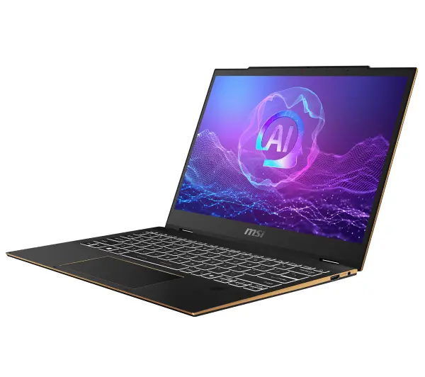 MSI Summit 13 AI+ Evo A2VMTG-008PL Copilot+ PC 13,3" Ultra 7 258V 32GB RAM 1TB Dysk SSD Win11 Pro Czarny Funkcje AI - Kup na Raty - RRSO 0%