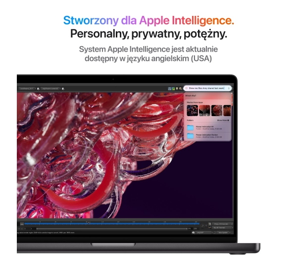 Apple MacBook Pro 2024 14,2" M4 Pro 24GB RAM 512B Dysk macOS Gwiezdna Czerń Funkcje AI - Kup na Raty - RRSO 0%