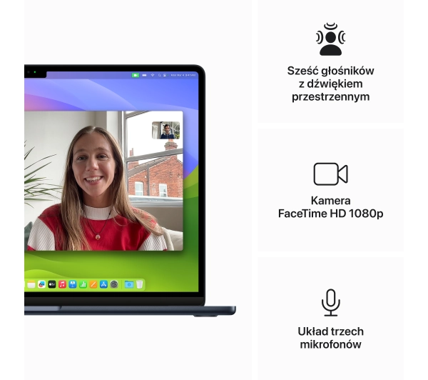 Apple MacBook Air 2024 15,3" M3 24GB RAM 512GB Dysk macOS Północ - Kup na Raty - RRSO 0%