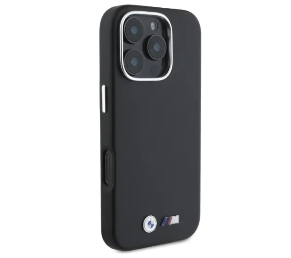 BMW M Smooth Full Wrapped Metal do iPhone 16 Pro Czarny