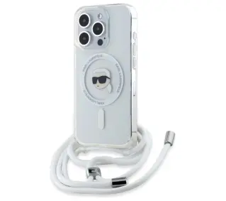 Karl Lagerfeld Crossbody IML Karl Head MagSafe do iPhone 16 Pro Max Przezroczysty