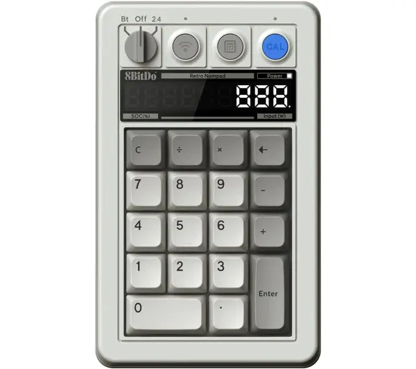 8BitDo Retro 18 Numpad M Edition Biały