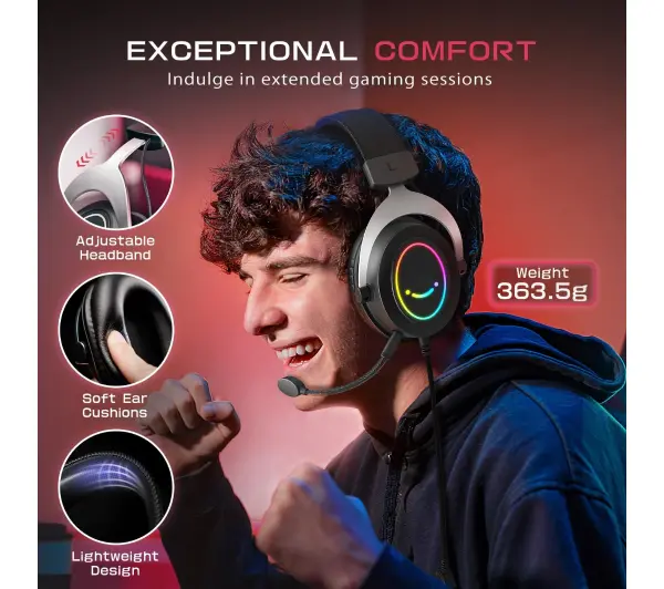 Fifine AmpliGame H3W Nauszne Biały
