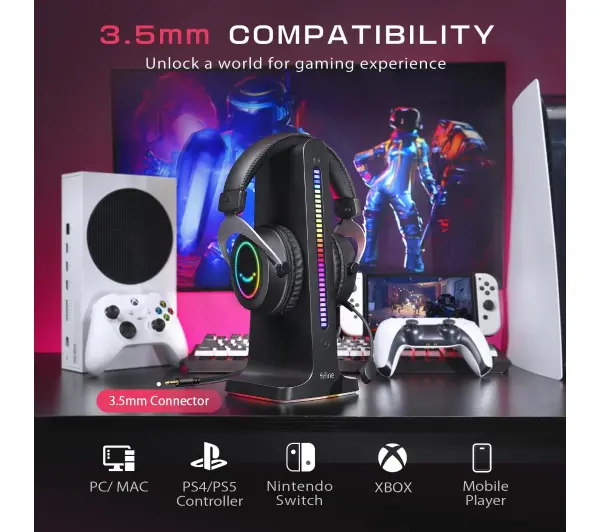 Fifine AmpliGame H3W Nauszne Biały