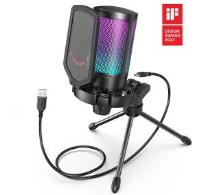 Fifine AmpliGame A6V Przewodowy Pojemnościowy Czarny