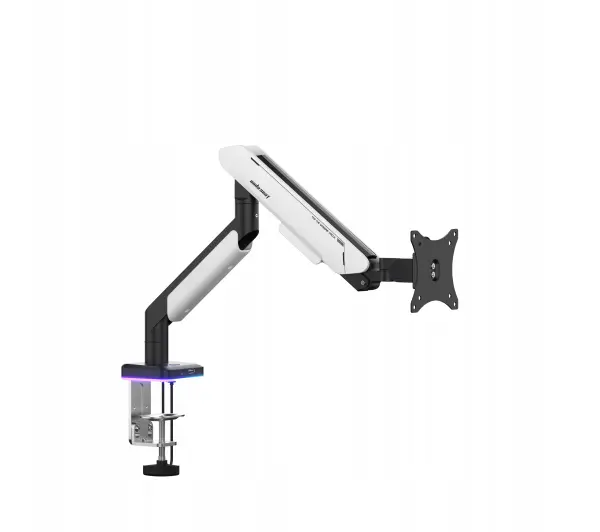 Uchwyt do monitora ANDA SEAT Stealth II Pro RGB 17-42 cali Biało-czarny