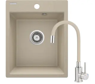 Deante Corio ZRCP7103 Piaskowy + bateria Beżowy - TRZECI -55%, ALBO 5-TY ZA 1ZŁ - Kup na Raty - RRSO 0%