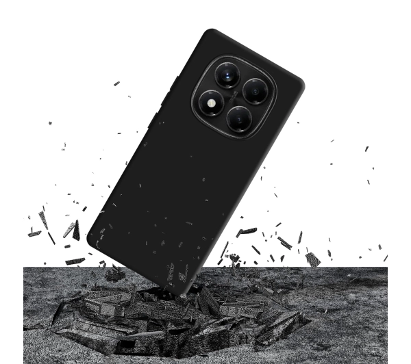 3mk Silicone Case do Redmi Note 14 Pro Czarny