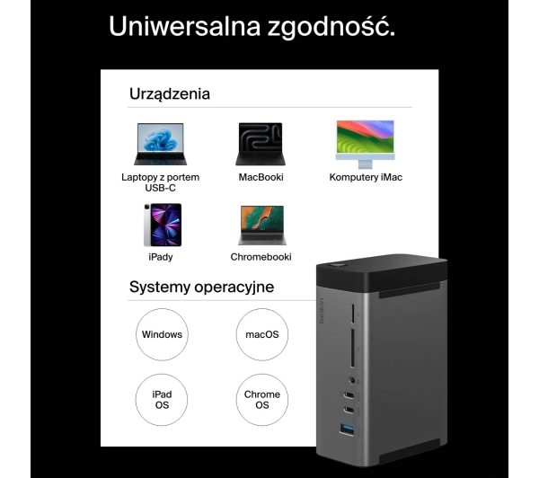 Belkin USB-C 11w1 GaN PD 150W HDMI 8K INC020KQSGY Szary - Kup na Raty - RRSO 0%