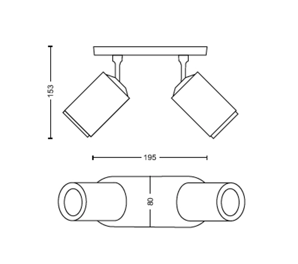 Philips Hue White and Color Ambiance Podwójne Fugato Czarny - Kup na Raty - RRSO 0%