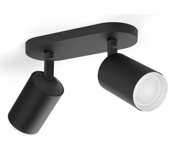 Philips Hue White and Color Ambiance Podwójne Fugato Czarny - Kup na Raty - RRSO 0%